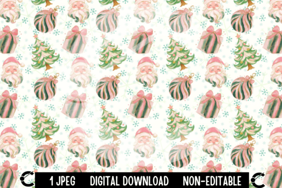 Brushstroke Christmas Santa Pattern Review