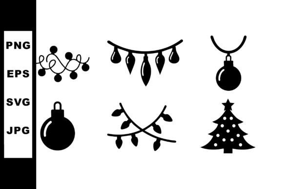Christmas Decoration Vector Set with Bau: Modern Illustrations for Editorial Design