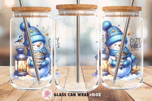 Christmas Glass 16 Oz Glass Can Wrap Review