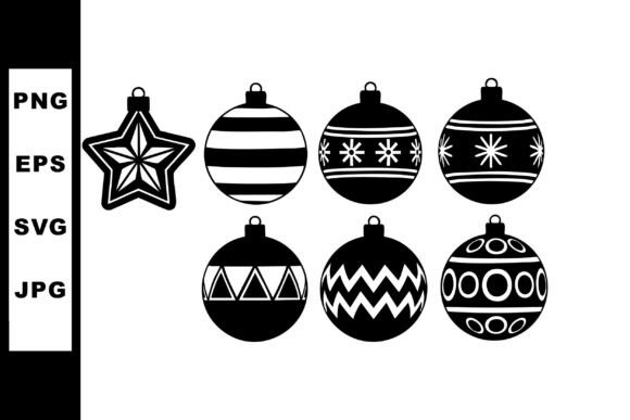 Christmas Ornaments Set with Star and St