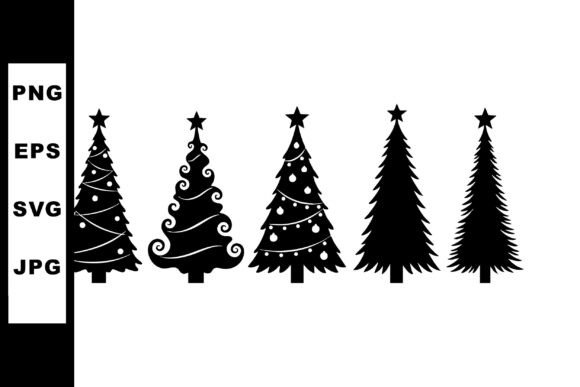 Christmas Pine Tree Silhouettes Vector S Review