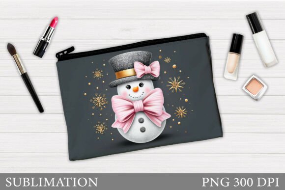 Christmas Snowman Cosmetics Bag Design Review