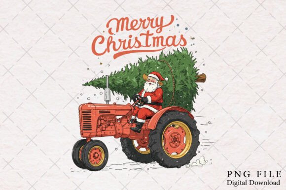 Funny Christmas Tractor PNG: A Crafter’s Review