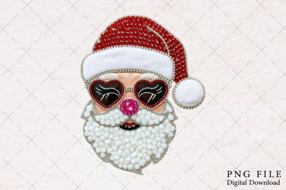 Rhinestone Santa Christmas Png: A Designer’s Review for Modern Illustrations