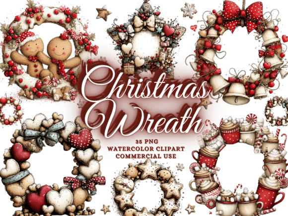 Whimsical Christmas Wreath Clipart Png: A Publisher’s Review of Seasonal Illustrations